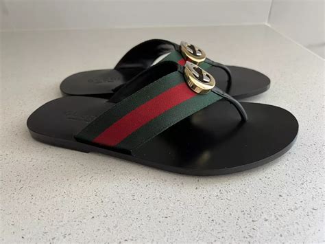 what are gucci flip flops made out of|Gucci slides authenticity.